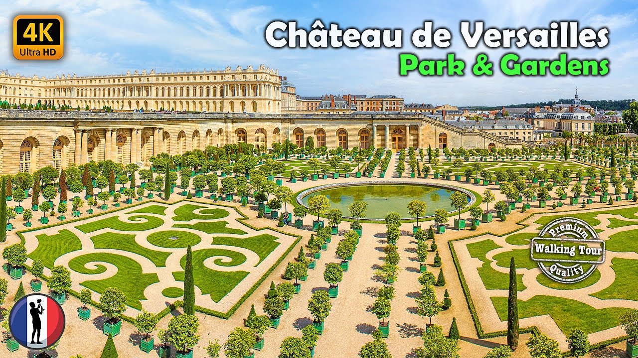 🇫🇷 Château de Versailles, Park & Gardens, Amasing Walking Tour [4K/60 fps]