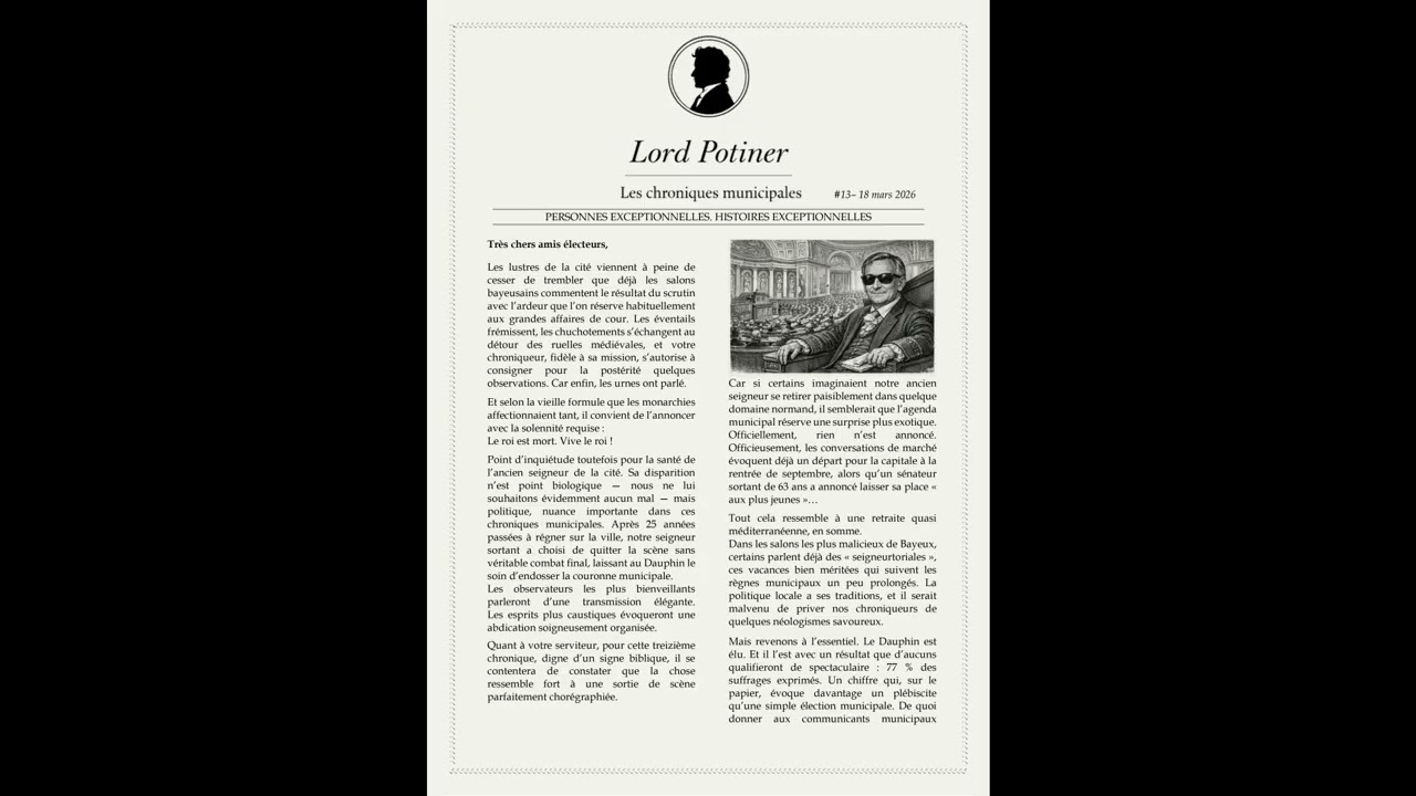 CHRONIQUE 13 - LE ROI EST MORT, VIVE LE ROI !