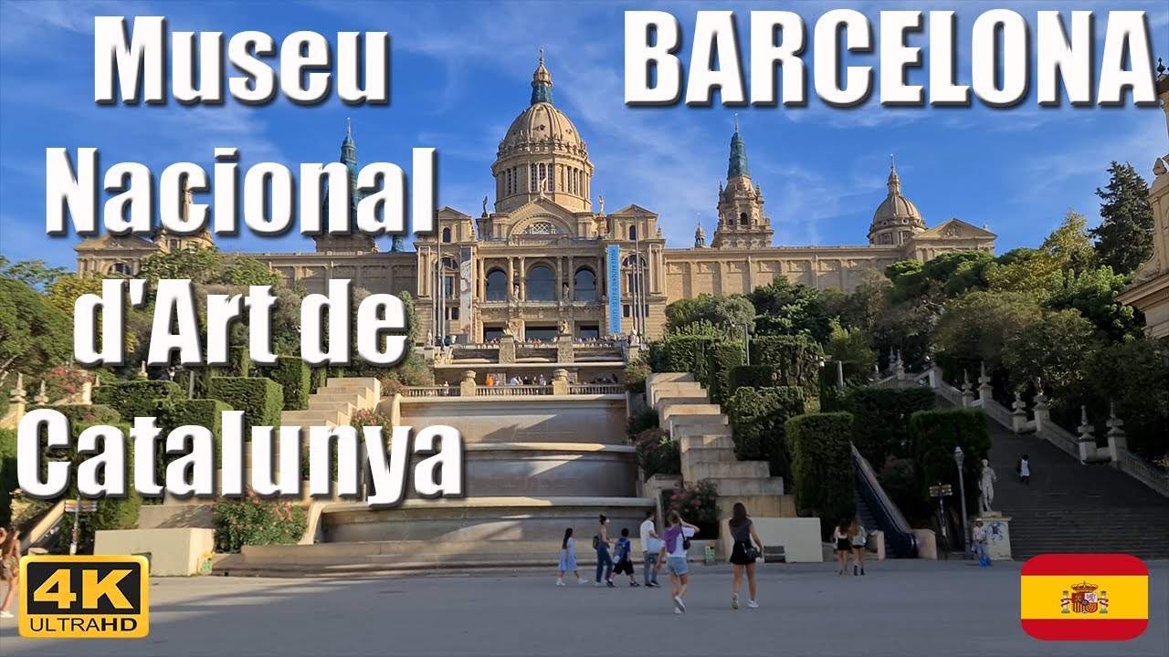 Museu Nacional d'Art de Catalunya 4k UHD, Barcelona, Spain, Walking Tour 2026!