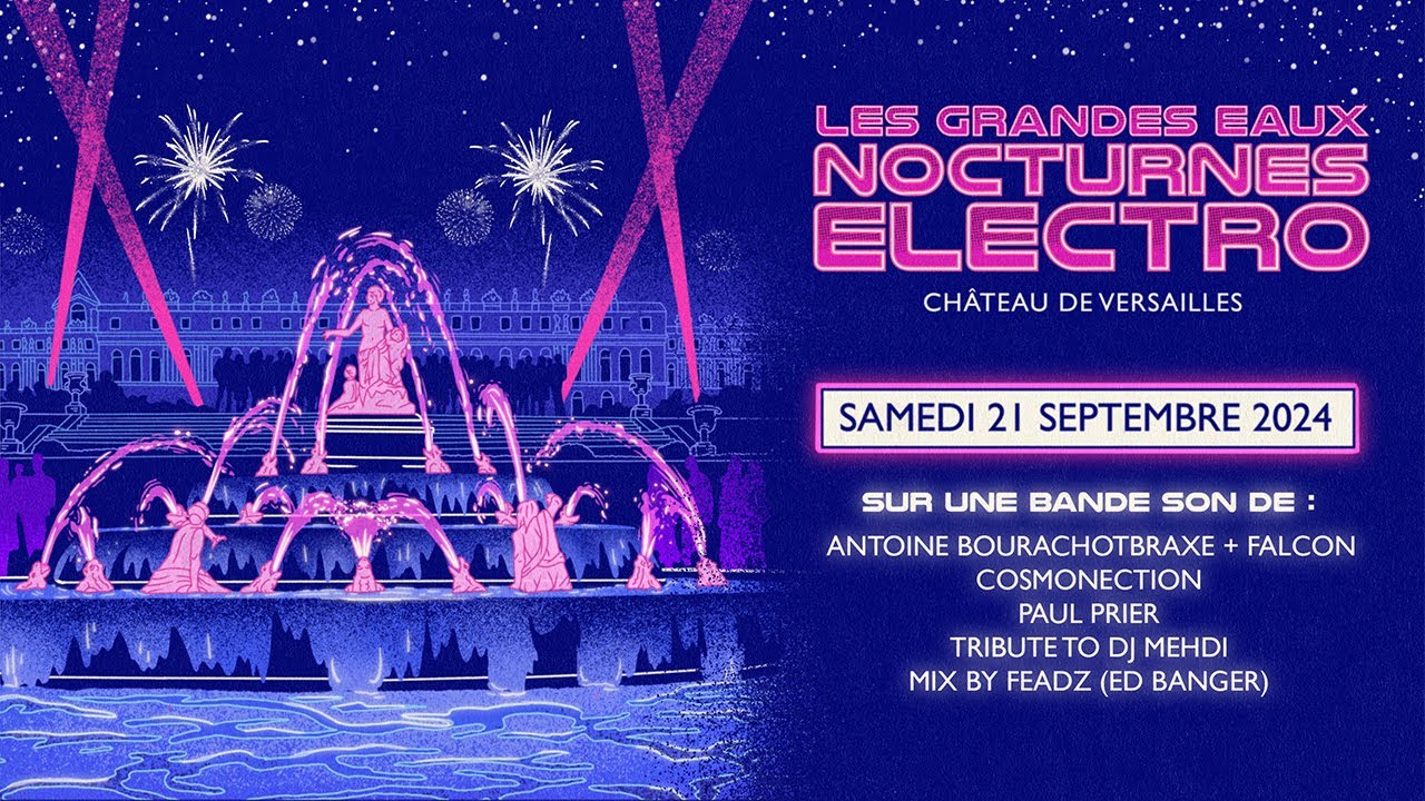 [Teaser] Les Grandes Eaux Nocturnes Electro 2024 ⚡ | Château de Versailles