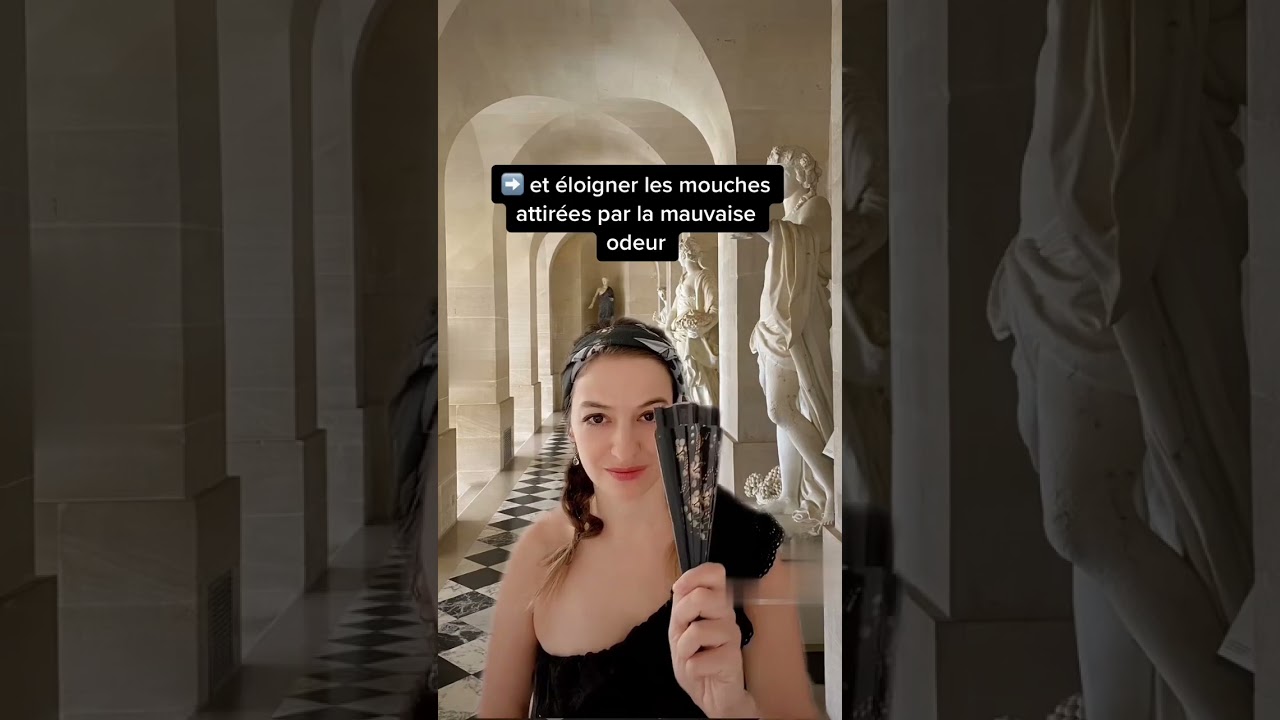 Pour quelles raisons utilisait-on un éventail à Versailles ? #chateau #versailles #drole #femme