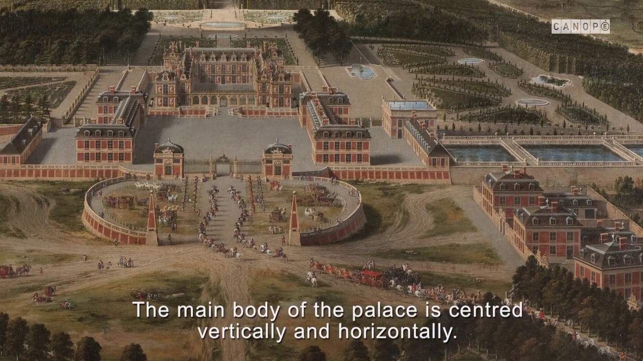 Vue du château et des jardins de Versailles (english subtitles)