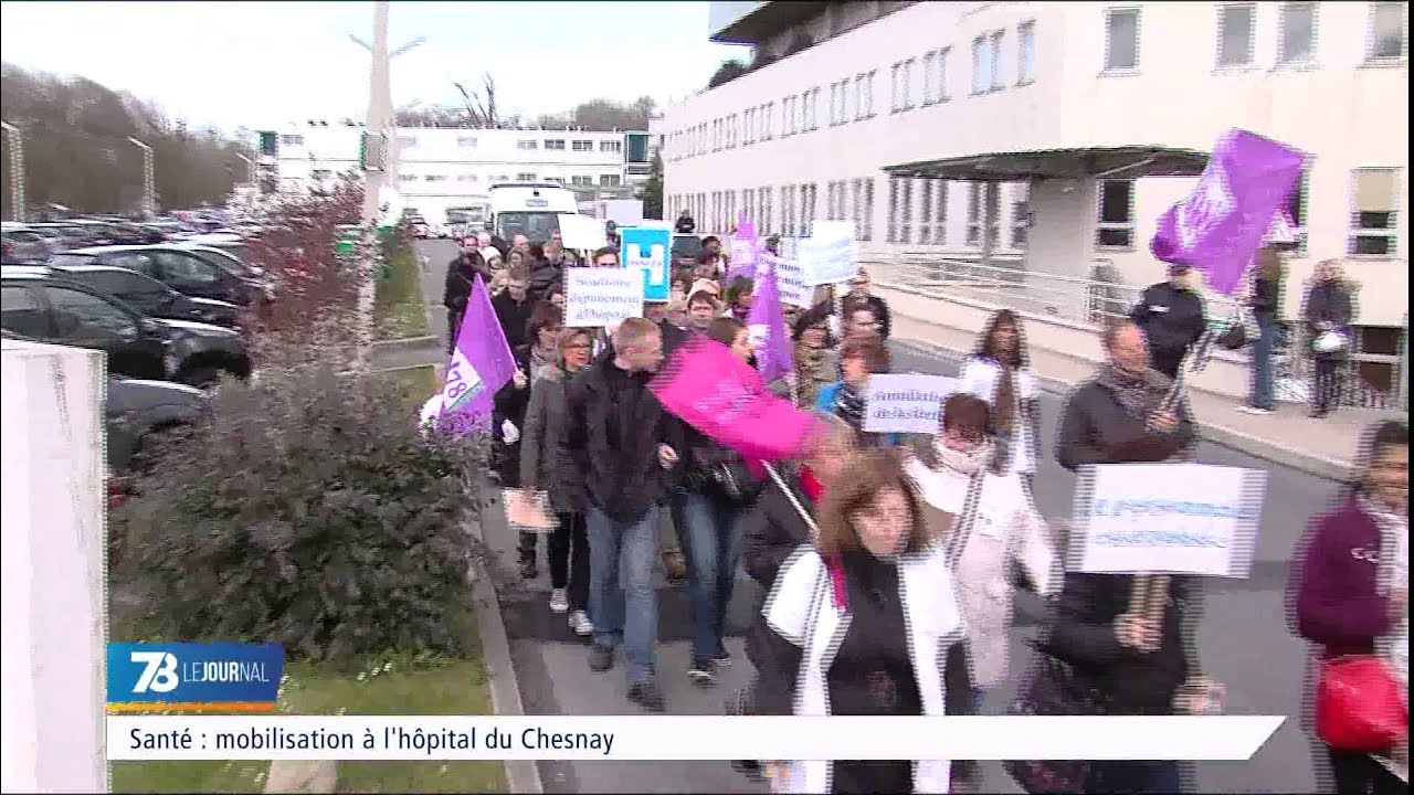 Santé : mobilisation à l'hôpital du Chesnay