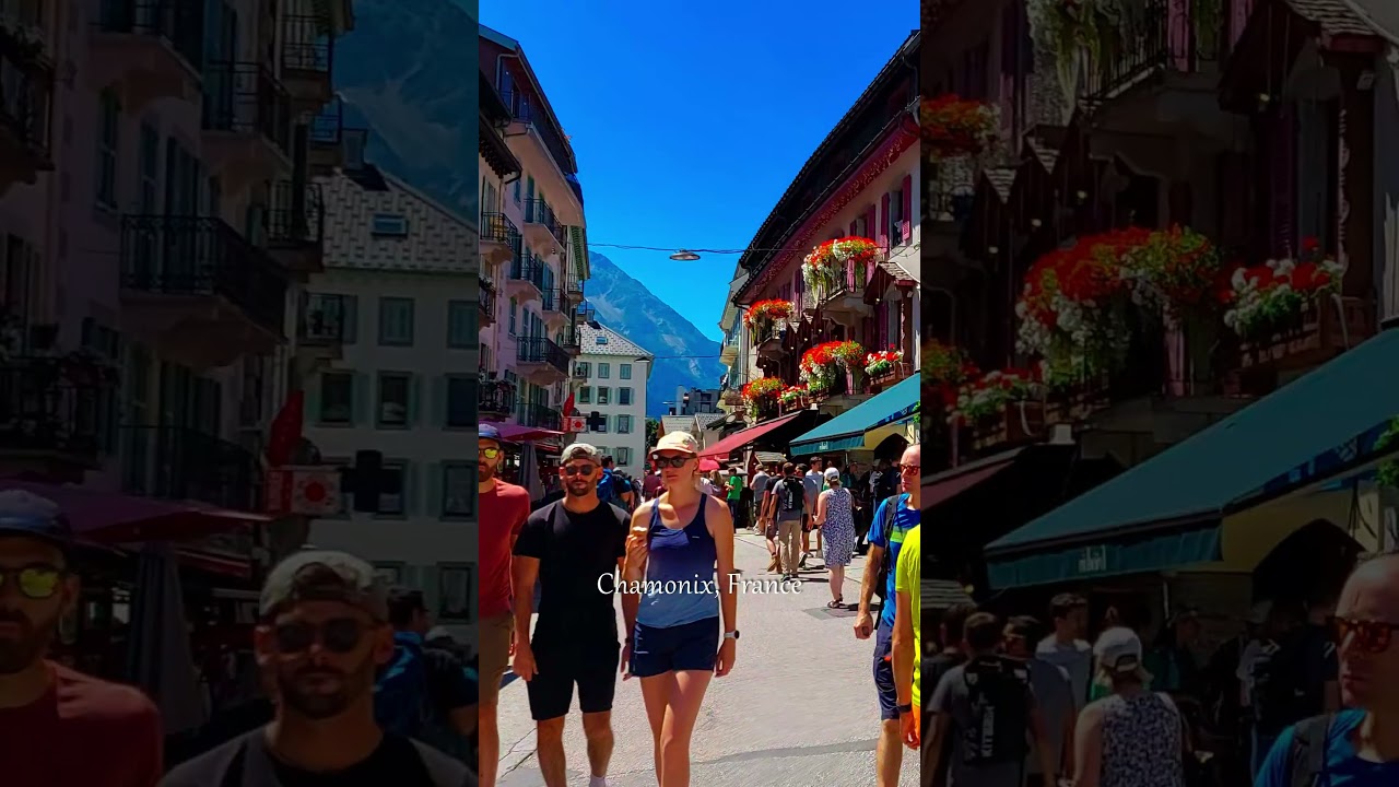 #chamonix #montblanc #france Enchanting Alpine Town at the Heart of Mont Blanc 😍🇫🇷
