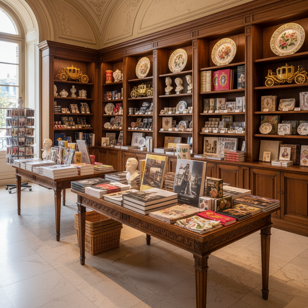 découvrez la boutique du château de versailles : une sélection unique de souvenirs, livres et objets d’art à offrir, pour prolonger la magie du palais chez vous.