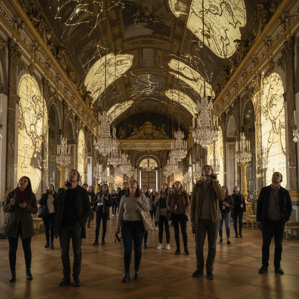 découvrez l'exposition immersive "1725 : alliés amérindiens à la cour de louis xv" au château de versailles, en partenariat avec france culture, pour une plongée unique dans l'histoire et les relations entre la cour royale et les peuples amérindiens.