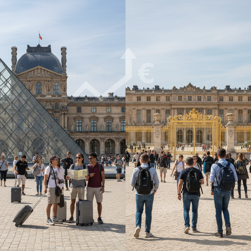 découvrez les nouvelles augmentations des tarifs d'entrée au louvre et au château de versailles pour les visiteurs hors europe, et préparez votre visite en toute sérénité.
