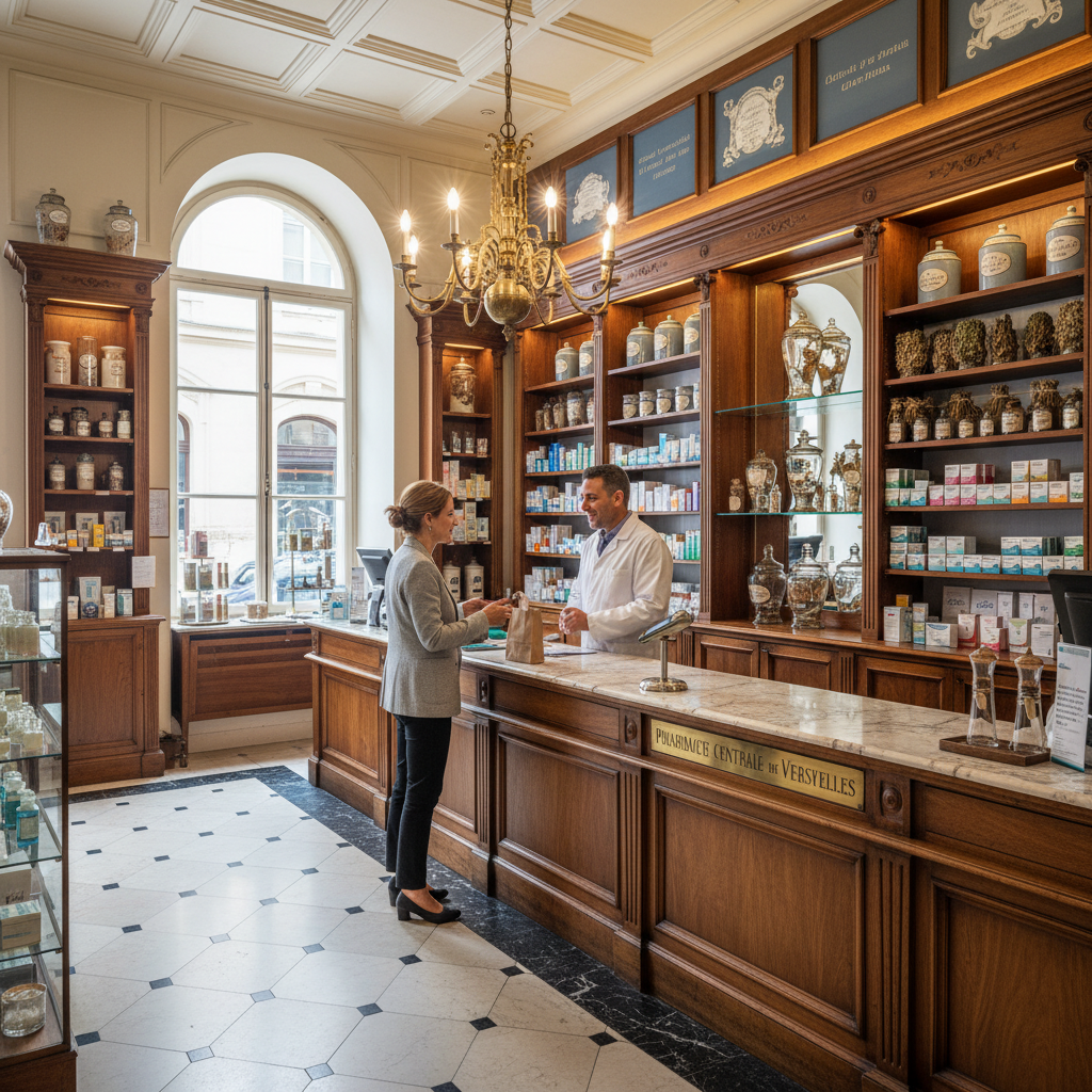 découvrez notre pharmacie en centre-ville de versailles, offrant des services personnalisés et des conseils santé adaptés à vos besoins pour votre bien-être au quotidien.