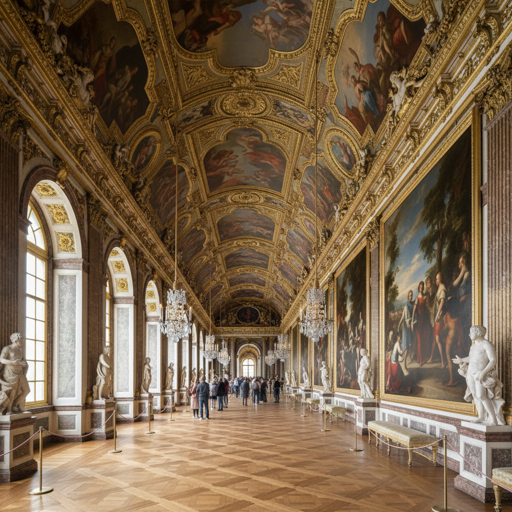 découvrez la galerie de louis xiv au château de versailles, un chef-d'œuvre historique et artistique alliant grandeur royale et patrimoine exceptionnel.