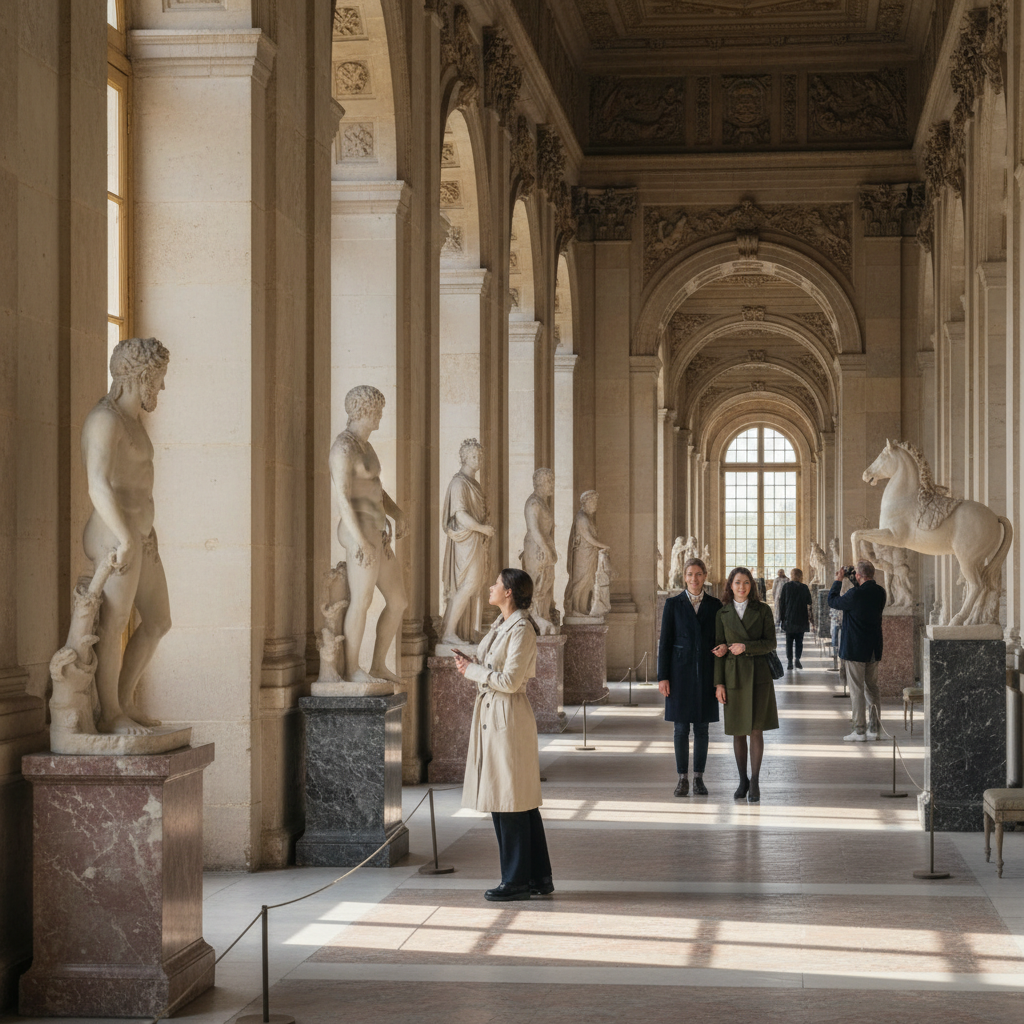 découvrez la galerie de louis xiv au château de versailles, une exceptionnelle collection d'art et d'histoire qui illustre la grandeur du roi soleil.